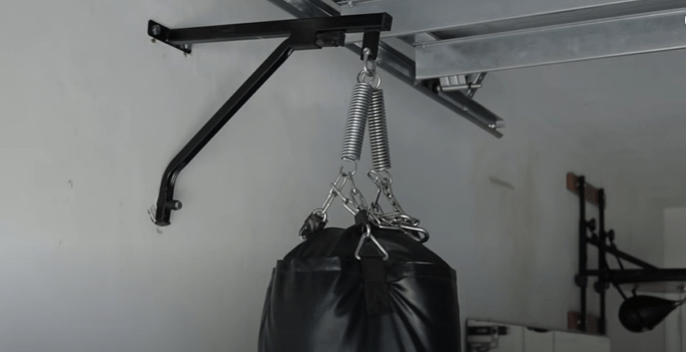 hanging-a-punching-bag-in-apartment